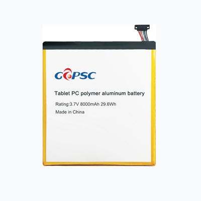 3.7V8000mAh Tablet PC polymer aluminium batterij